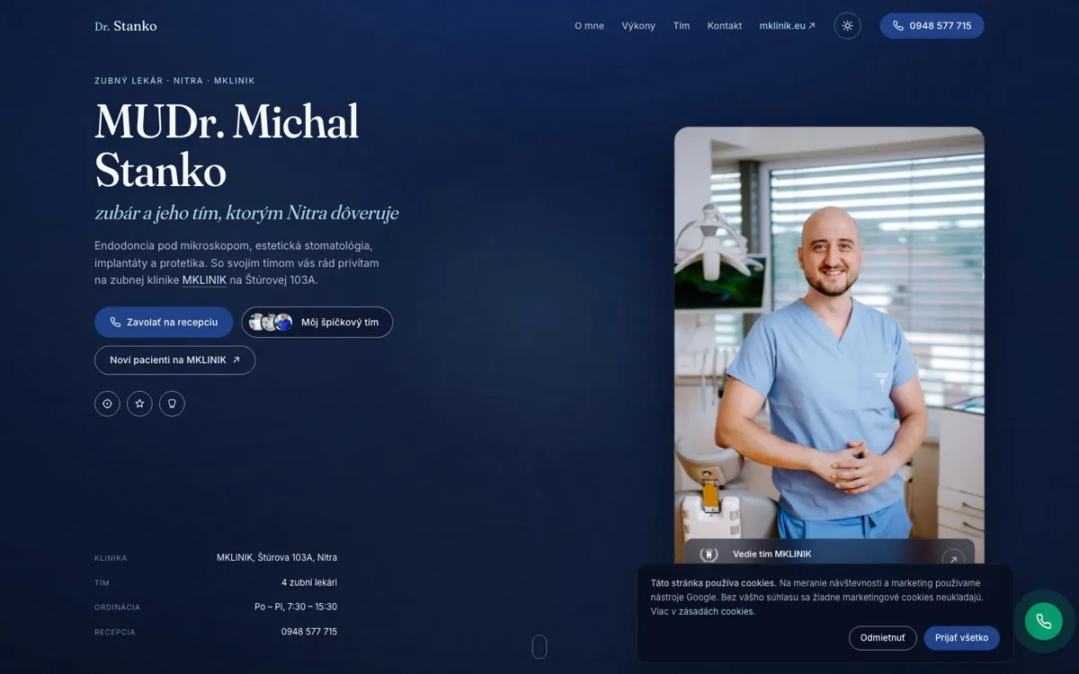 Web MKLINIK · Dr. Stanko